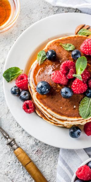 Crêpes américaines au sirop d’érable