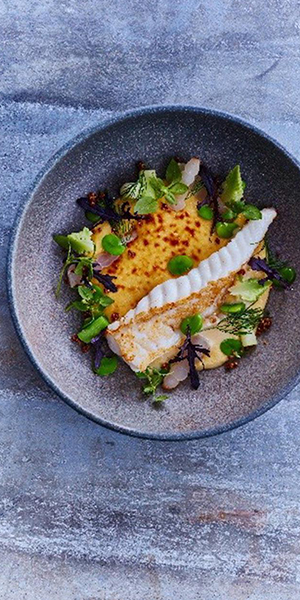 Lotte poêlée sauce crémée